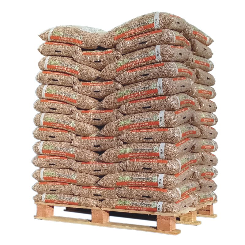 pelletmoulin Pellet Moulin Bois Énergie – Palette de 65 sacs de 15 kg – Image 1